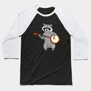 Racoon plays the Banjo Baseball T-Shirt